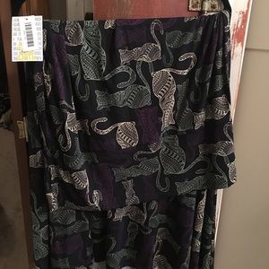 LuLaRoe maxi skirt dress SZ 3X NWT